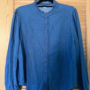 Denim blouse